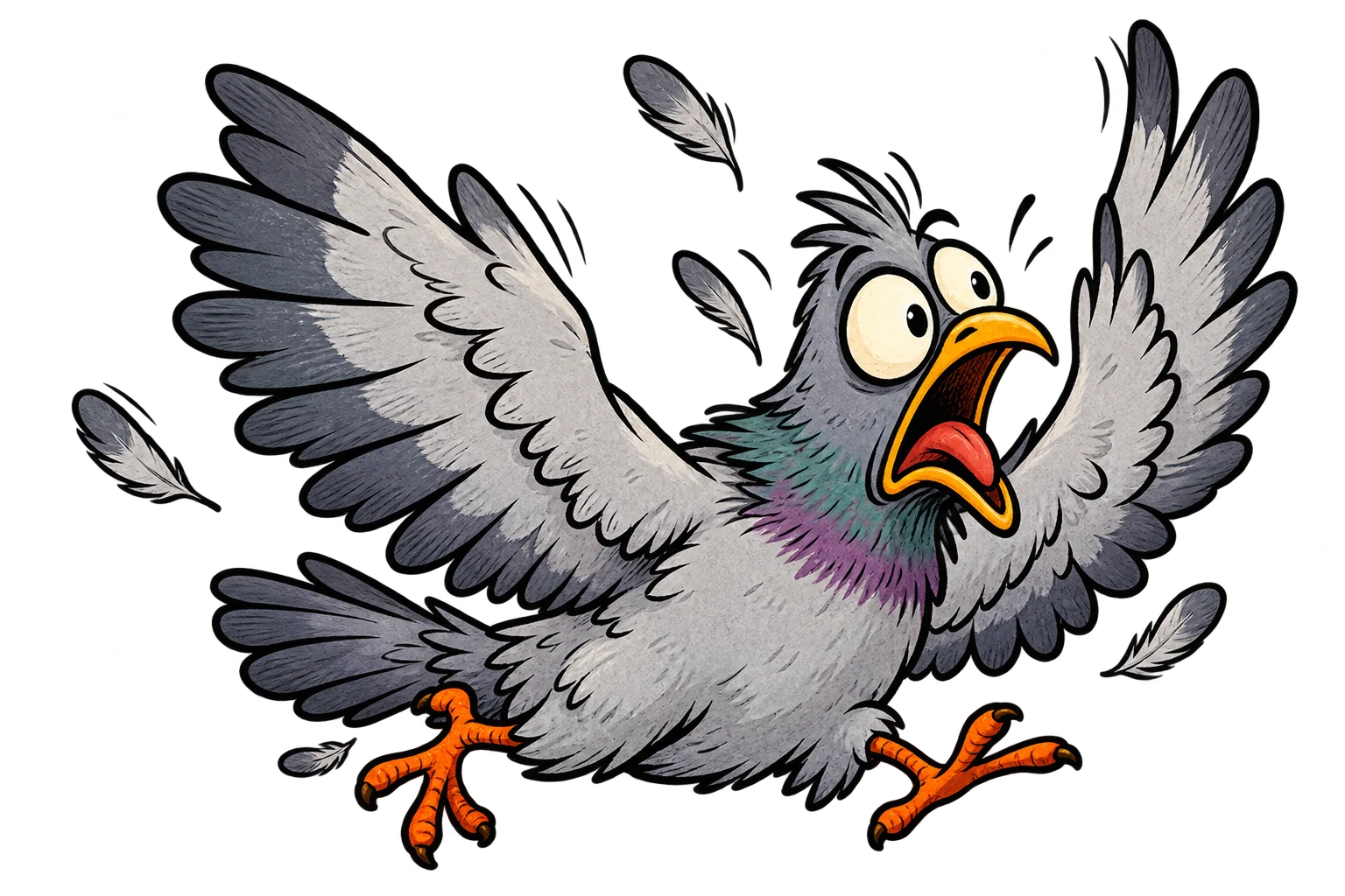 A deeply offended pigeon